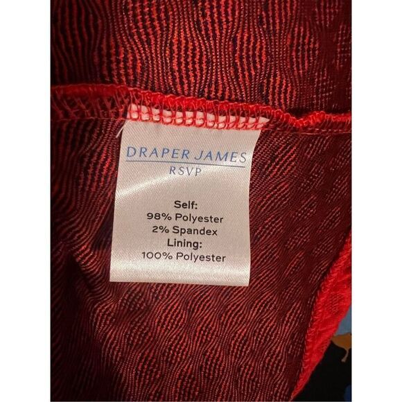 Draper James RSVP Women's 1X Heart Knit Fit & Flare Mini Dress Bright Red Twee - Picture 9 of 9